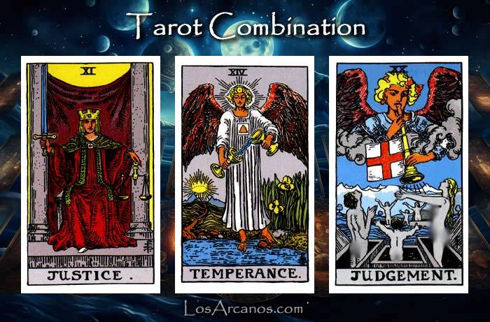 Combination JUSTICE, TEMPERANCE and JUDGEMENT