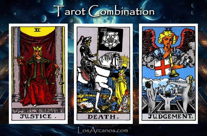 Combination JUSTICE, TRANSFORMATION and JUDGEMENT