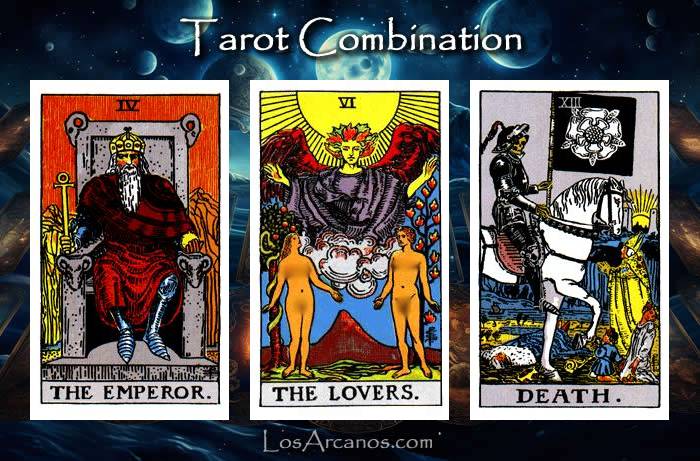 Combination THE EMPEROR, THE LOVERS and TRANSFORMATION