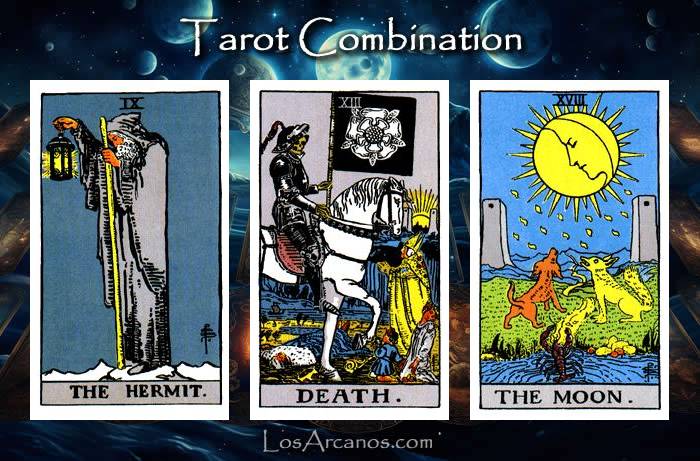 Combination THE HERMIT, TRANSFORMATION and THE MOON