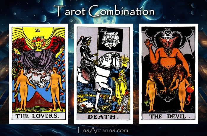 Combination THE LOVERS, TRANSFORMATION and THE DEVIL