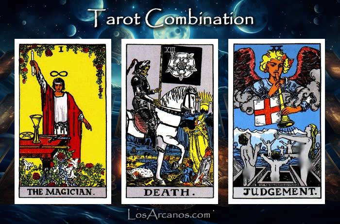 Combination THE MAGICIAN, TRANSFORMATION and JUDGEMENT