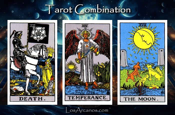 Combination TRANSFORMATION, TEMPERANCE and THE MOON