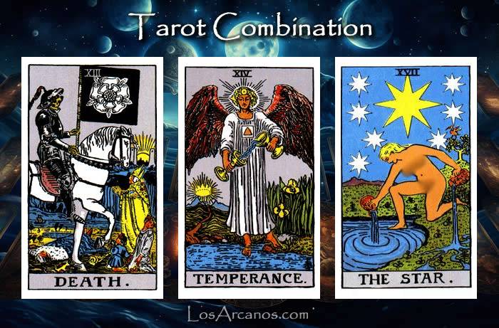 Combination TRANSFORMATION, TEMPERANCE and THE STAR