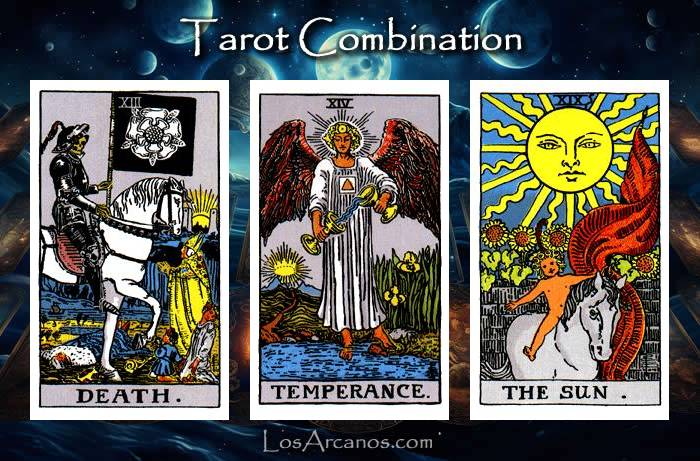 Combination TRANSFORMATION, TEMPERANCE and THE SUN