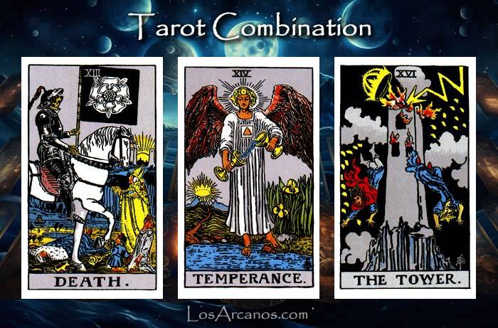 Combination TRANSFORMATION, TEMPERANCE and THE TOWER