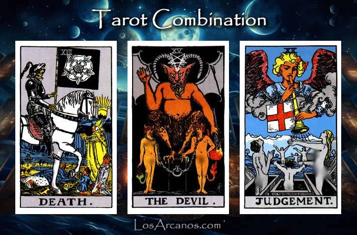 Combination TRANSFORMATION, THE DEVIL and JUDGEMENT