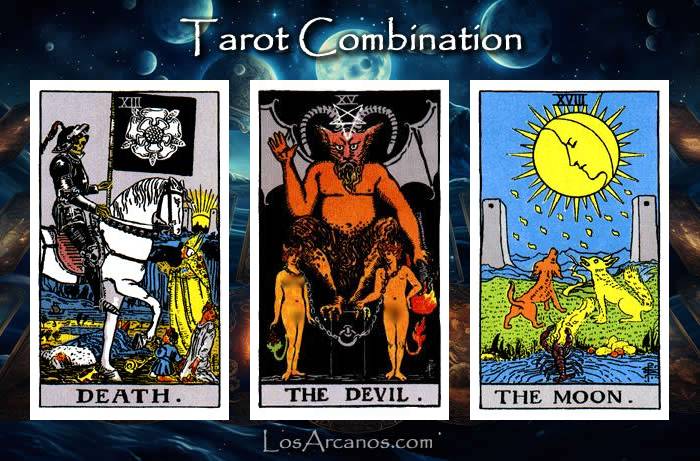 Combination TRANSFORMATION, THE DEVIL and THE MOON