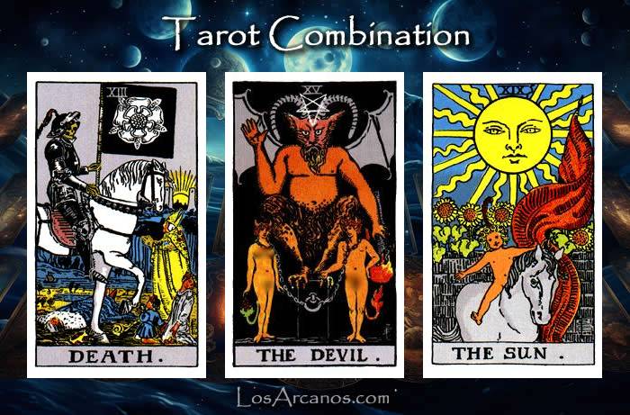 Combination TRANSFORMATION, THE DEVIL and THE SUN