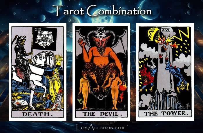 Combination TRANSFORMATION, THE DEVIL and THE TOWER