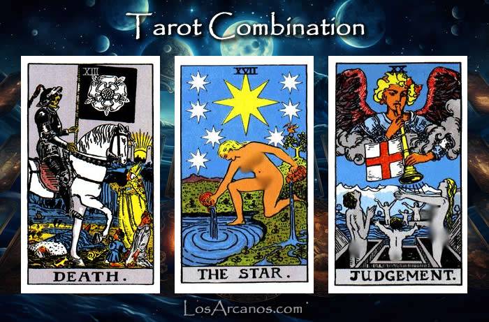 Combination TRANSFORMATION, THE STAR and JUDGEMENT