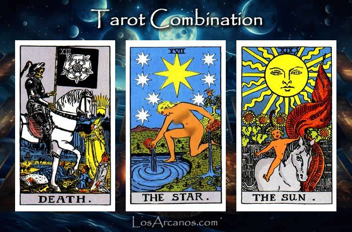 Combination TRANSFORMATION, THE STAR and THE SUN