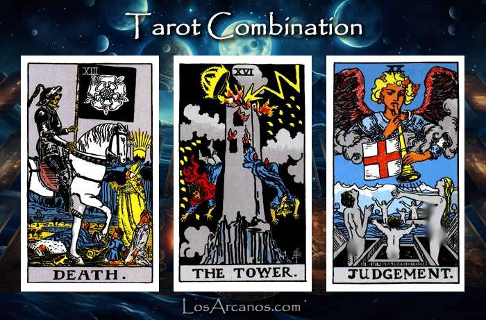 Combination TRANSFORMATION, THE TOWER and JUDGEMENT