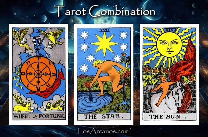 Combination WHEEL OF FORTUNE, THE STAR and THE SUN