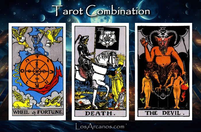 Combination WHEEL OF FORTUNE, TRANSFORMATION and THE DEVIL