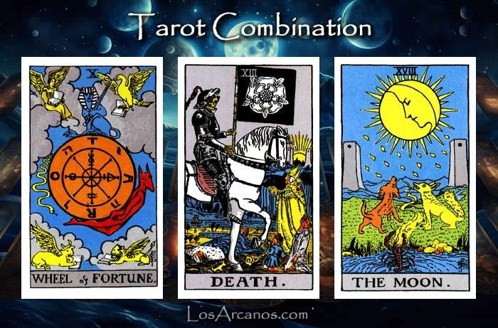 Combination WHEEL OF FORTUNE, TRANSFORMATION and THE MOON