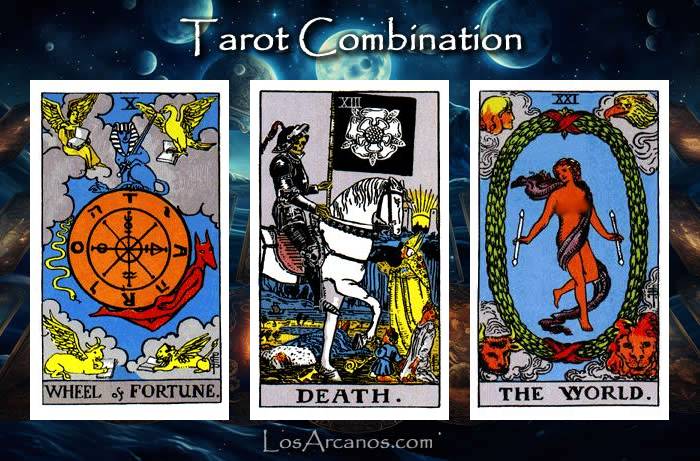 Combination WHEEL OF FORTUNE, TRANSFORMATION and THE WORLD